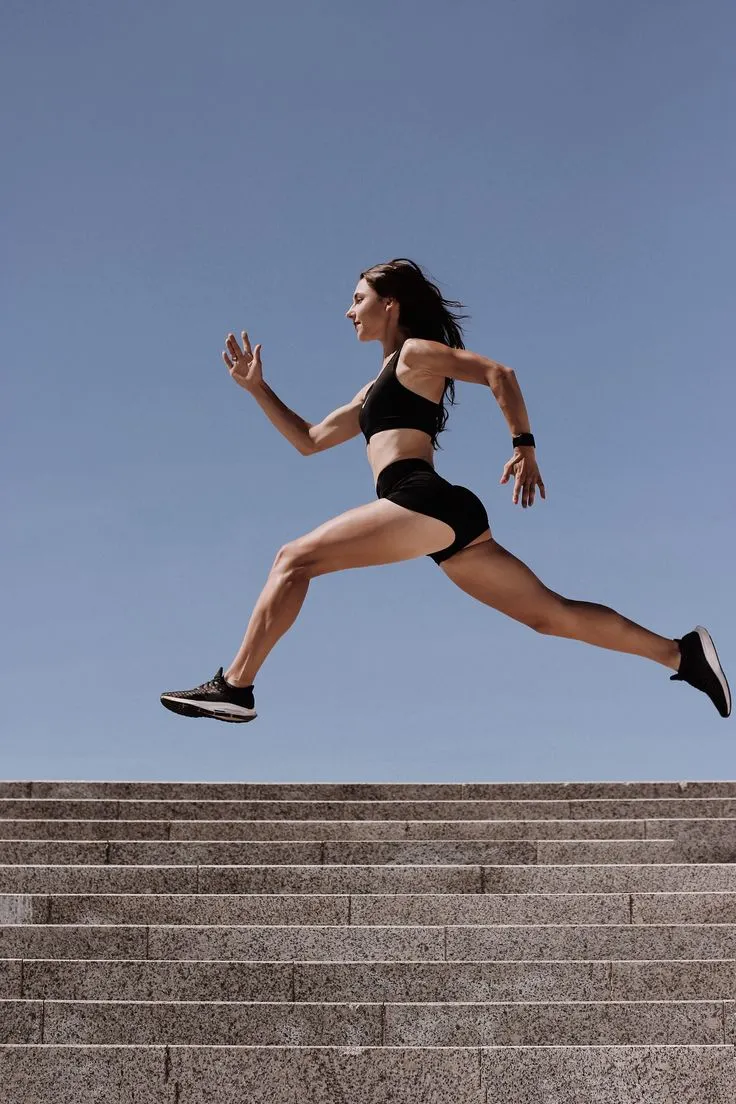 Instructor demonstrating a morning exercise pose